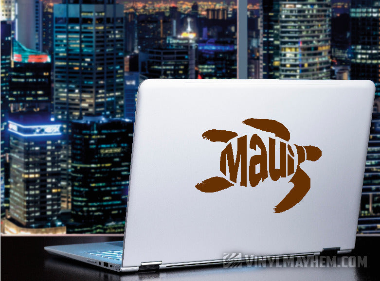 Maui turtle Hawaiian vinyl sticker