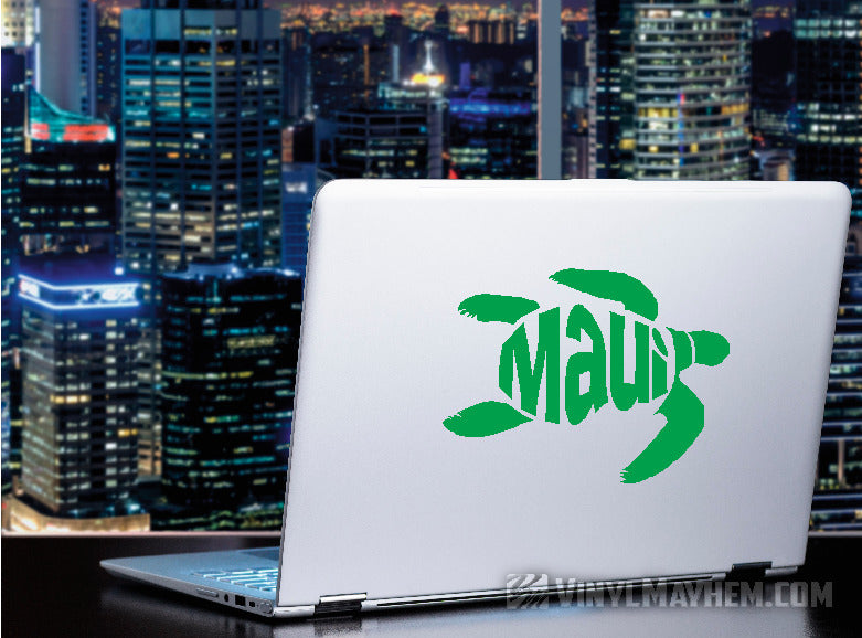 Maui turtle Hawaiian vinyl sticker