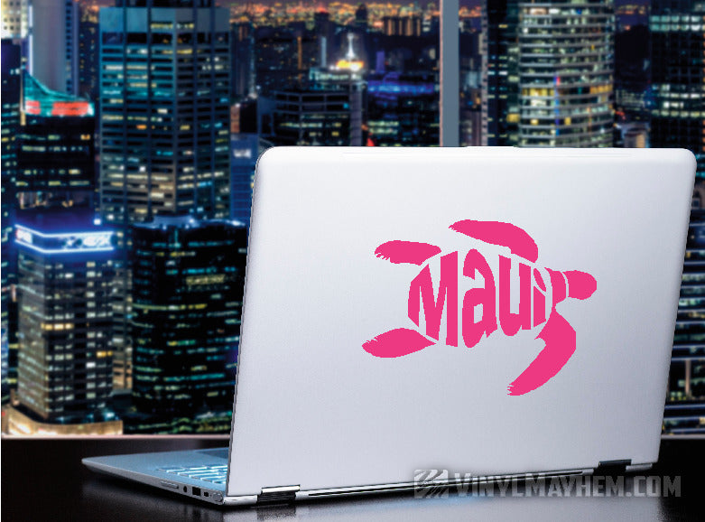 Maui turtle Hawaiian vinyl sticker
