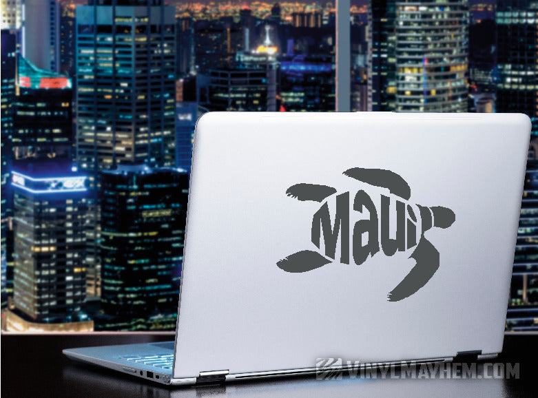 Maui turtle Hawaiian vinyl sticker