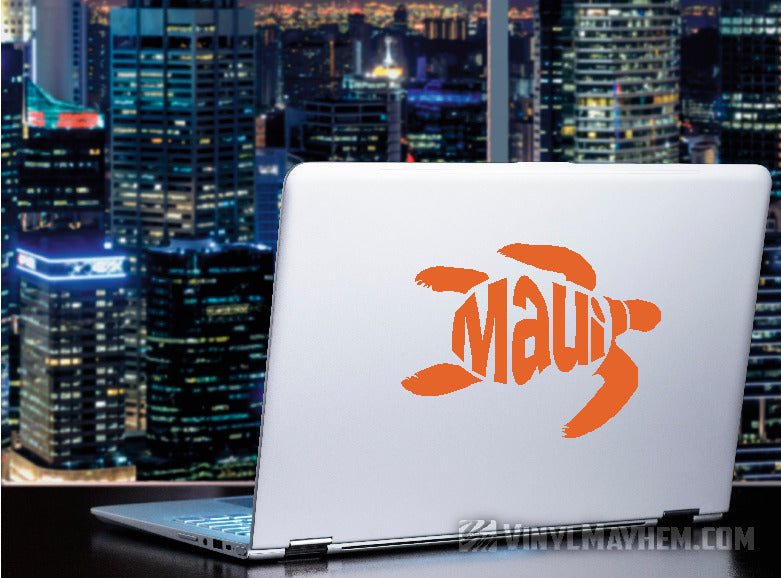 Maui turtle Hawaiian vinyl sticker