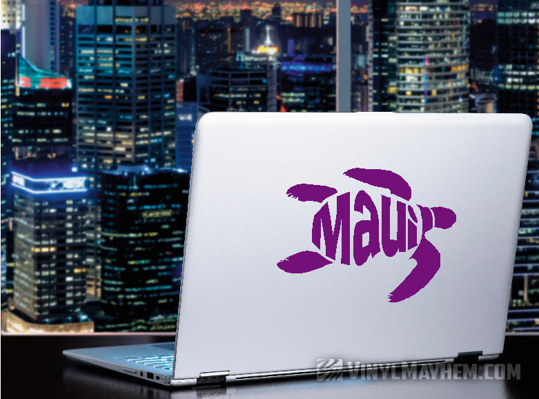 Maui turtle Hawaiian vinyl sticker
