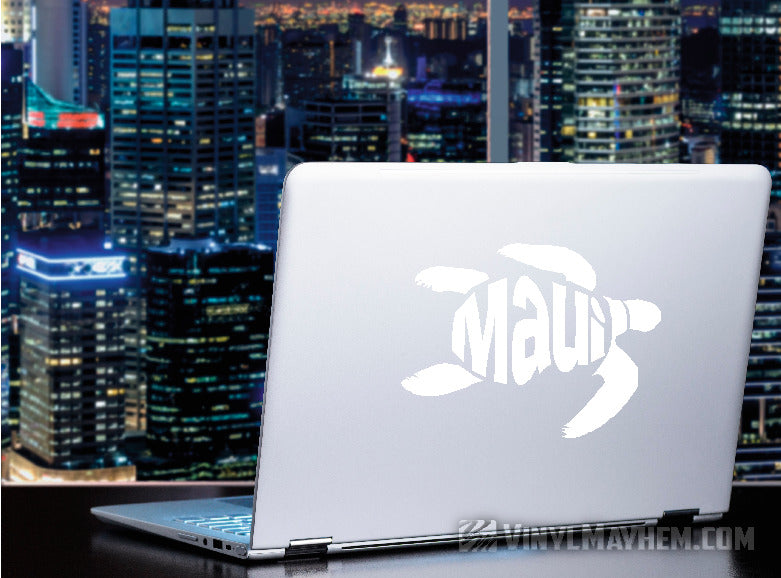 Maui turtle Hawaiian vinyl sticker