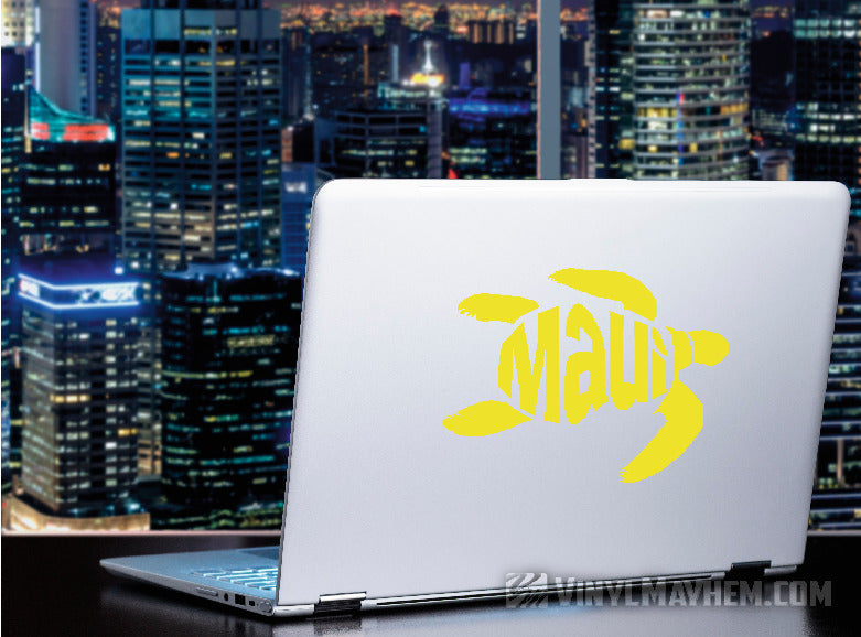 Maui turtle Hawaiian vinyl sticker