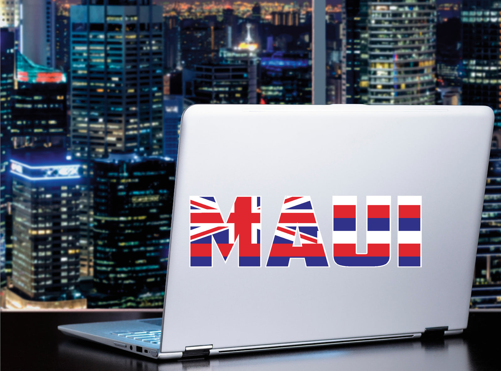 Maui Hawaii state flag design sticker