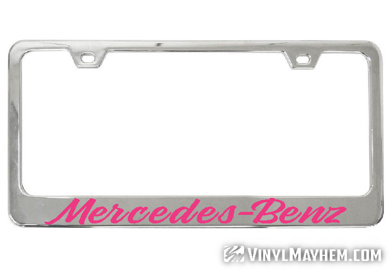 Mercedes-Benz chrome license plate frame