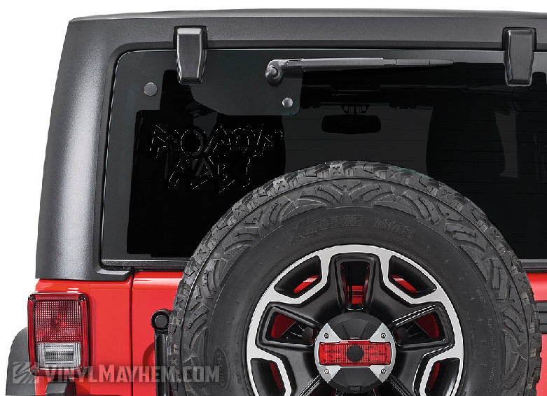 Molon Labe Greek letters outline vinyl sticker
