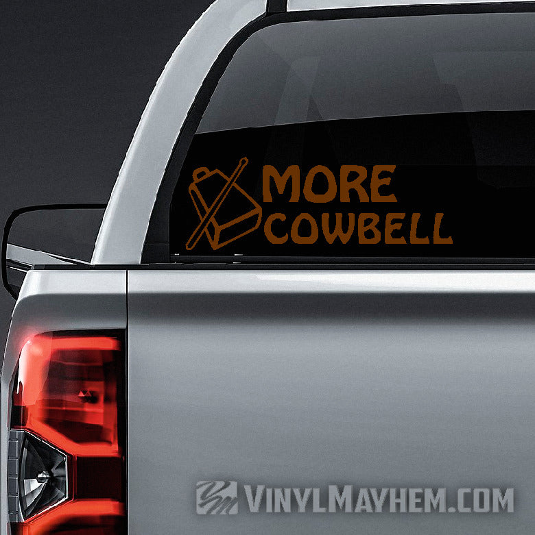 More Cowbell vinyl sticker