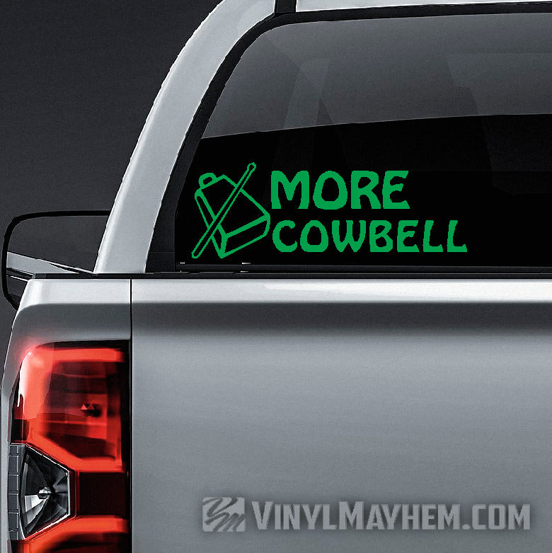 More Cowbell vinyl sticker