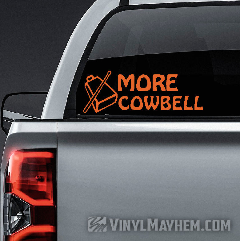 More Cowbell vinyl sticker