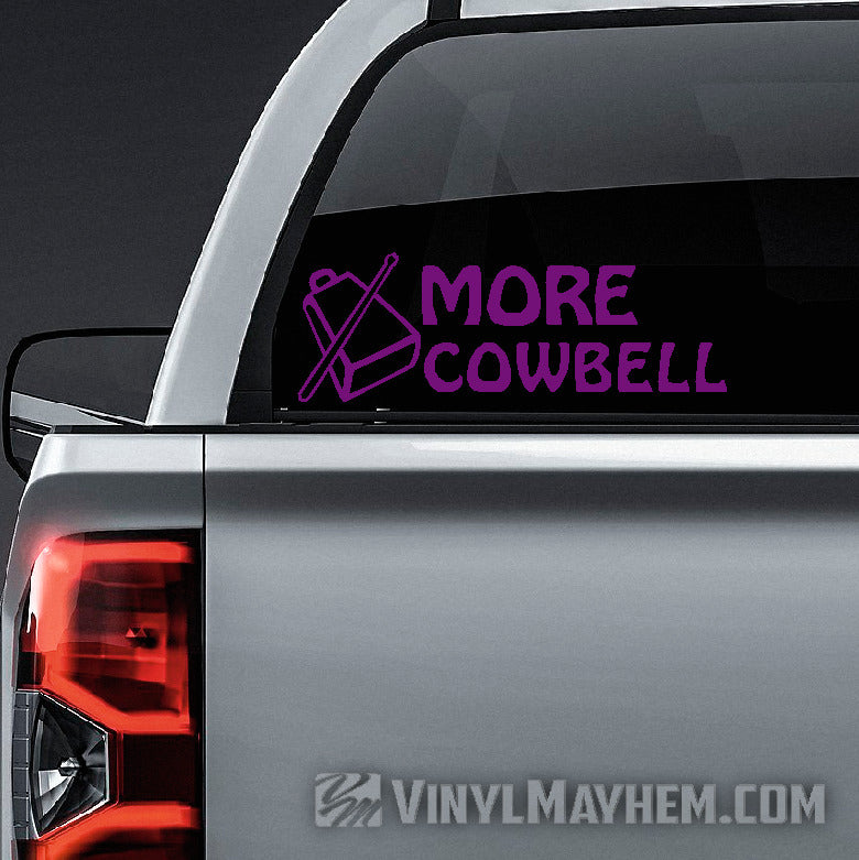 More Cowbell vinyl sticker