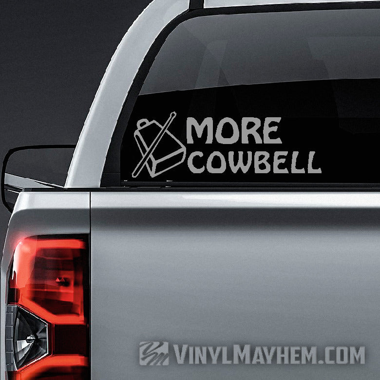 More Cowbell vinyl sticker