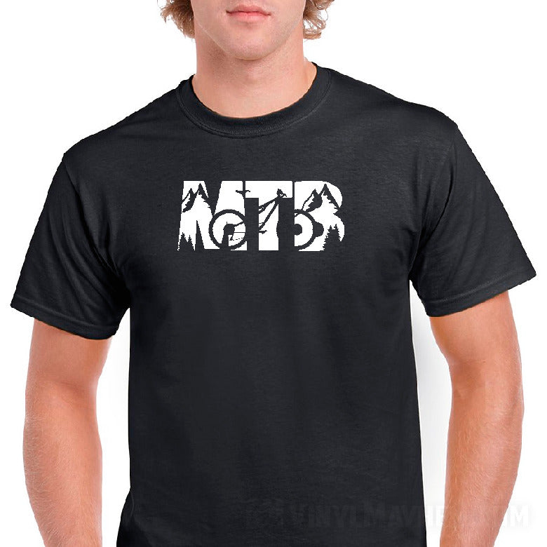 t shirt für mountainbiker MTB Mountain Bike T-Shirt Clothing Apparel Medium / Black