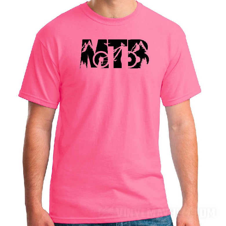 MTB Mountain Bike T-Shirt Clothing Apparel Large / Pink