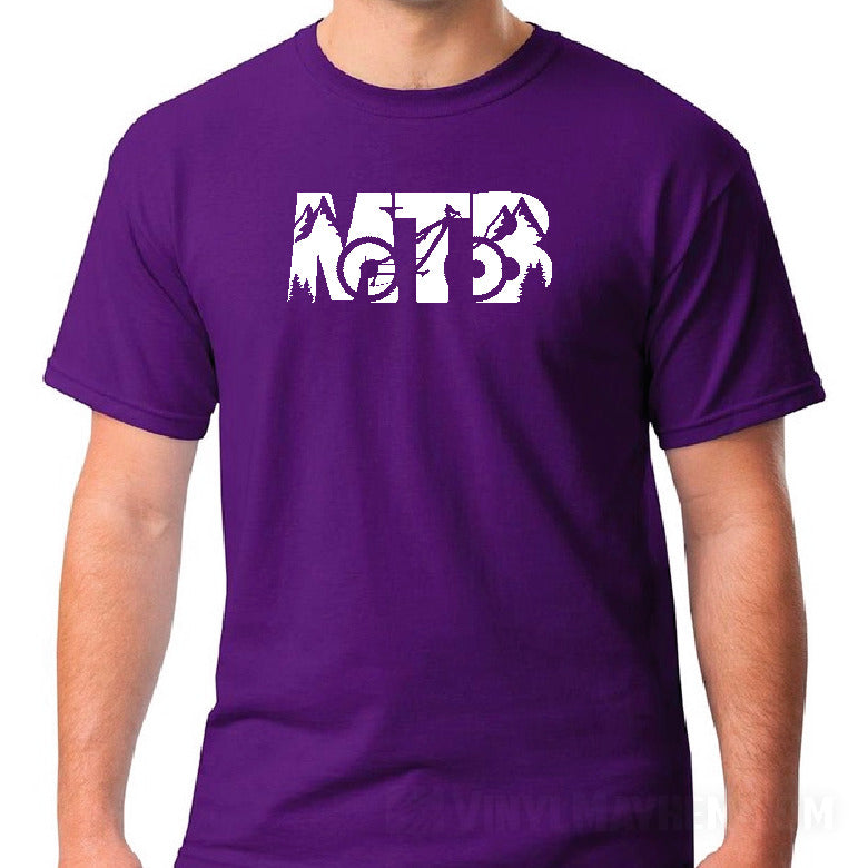 mountainbike tshirt MTB Mountain Bike T-Shirt Clothing Apparel Extra Large / Purple