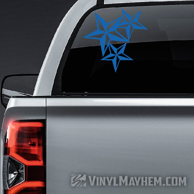 Nautical Star Cluster vinyl sticker
