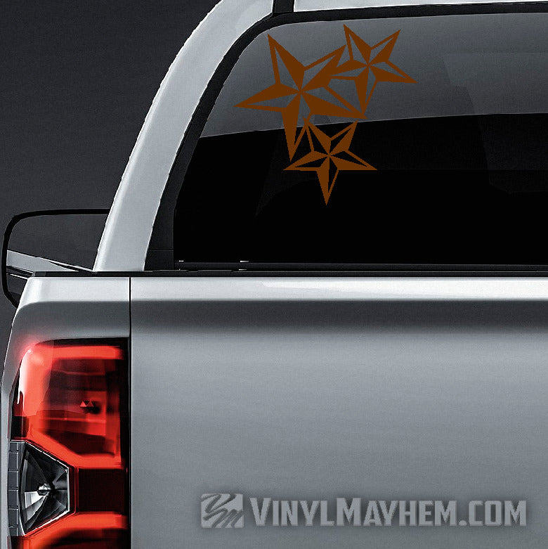 Nautical Star Cluster vinyl sticker