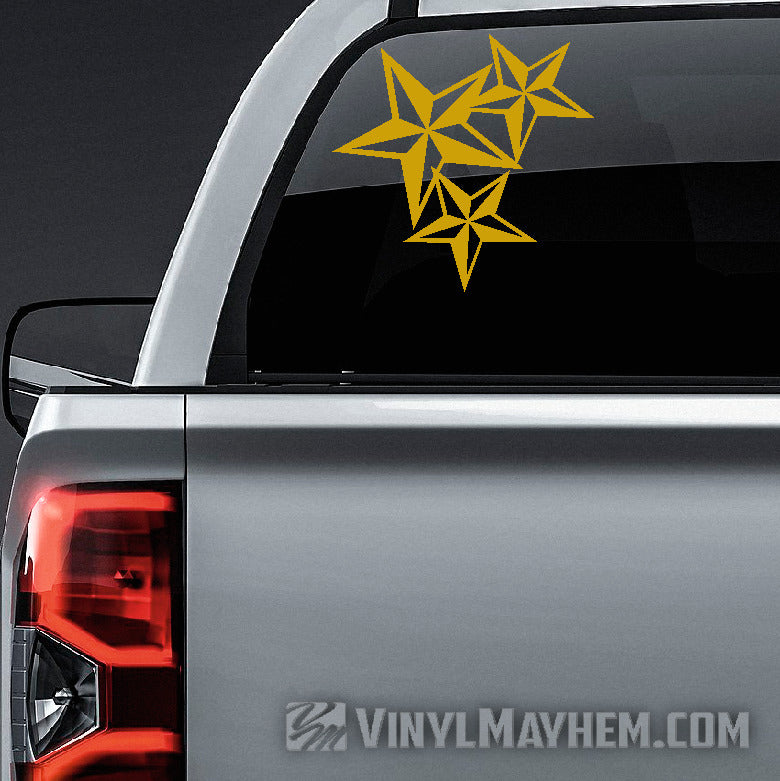 Nautical Star Cluster vinyl sticker