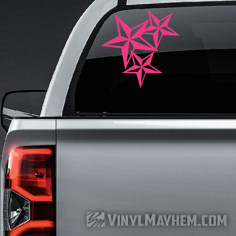Nautical Star Cluster vinyl sticker