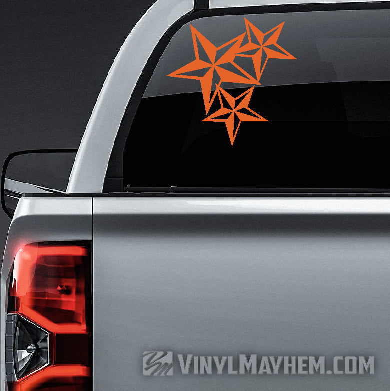 Nautical Star Cluster vinyl sticker