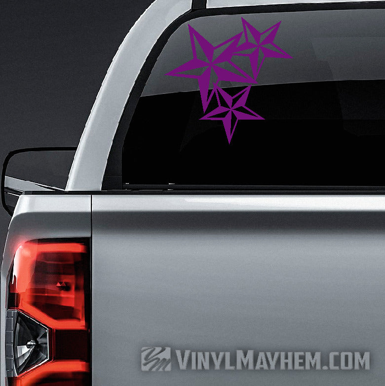 Nautical Star Cluster vinyl sticker