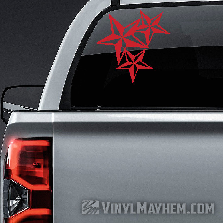 Nautical Star Cluster vinyl sticker