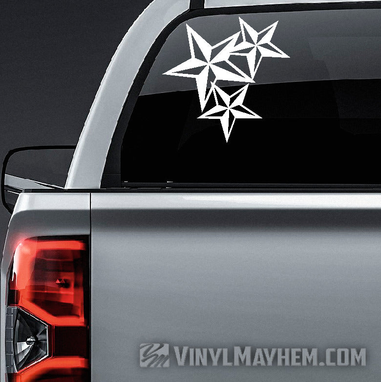 Nautical Star Cluster vinyl sticker