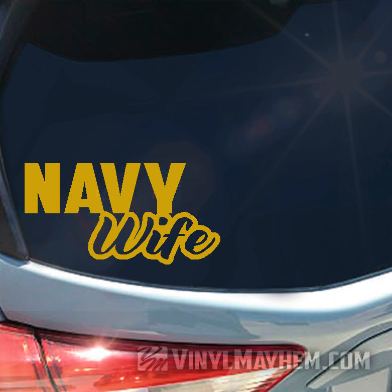 Navy Wife vinyl sticker