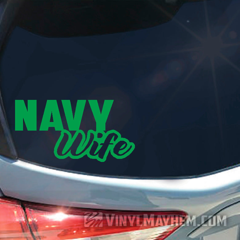 Navy Wife vinyl sticker