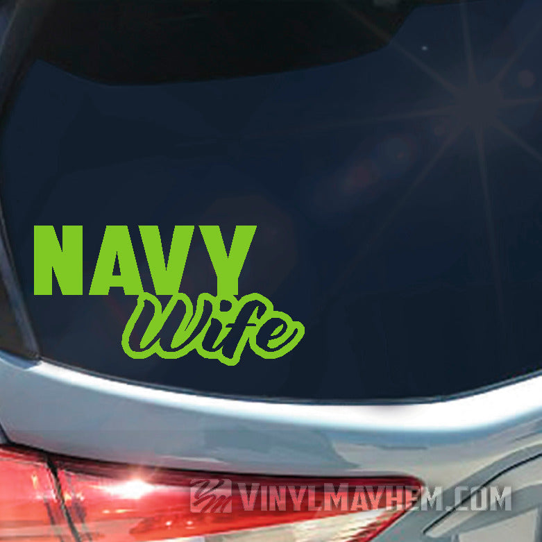 Navy Wife vinyl sticker
