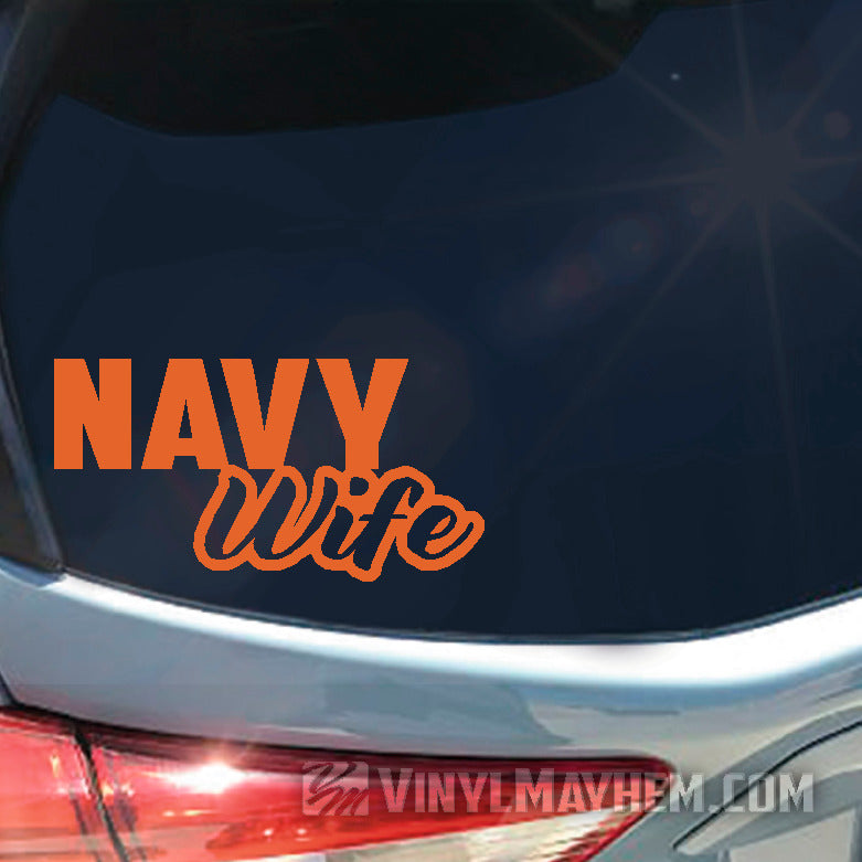 Navy Wife vinyl sticker