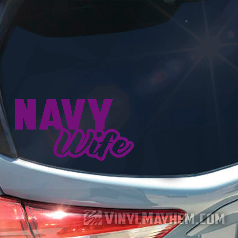 Navy Wife vinyl sticker