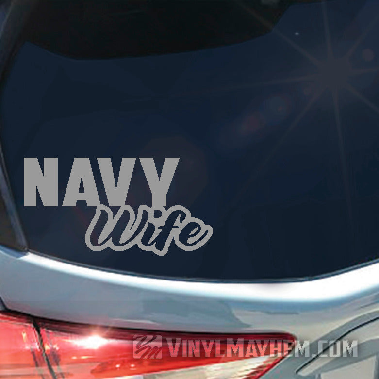 Navy Wife vinyl sticker