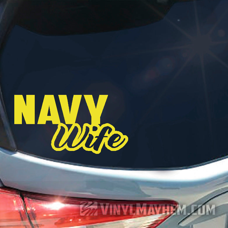 Navy Wife vinyl sticker
