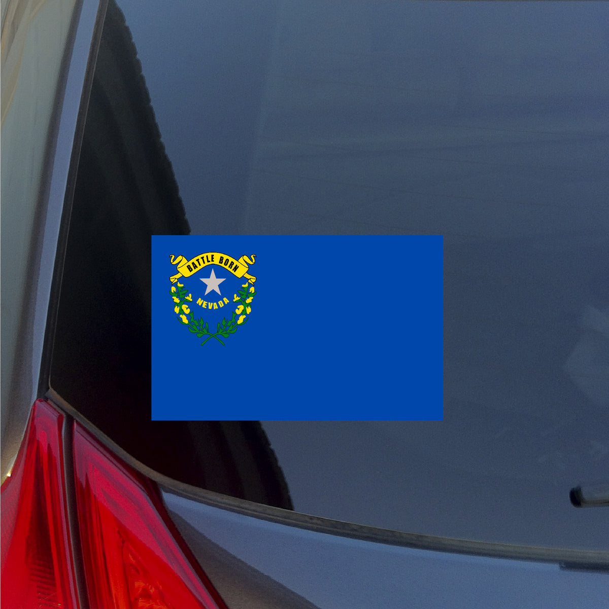 Nevada state flag sticker