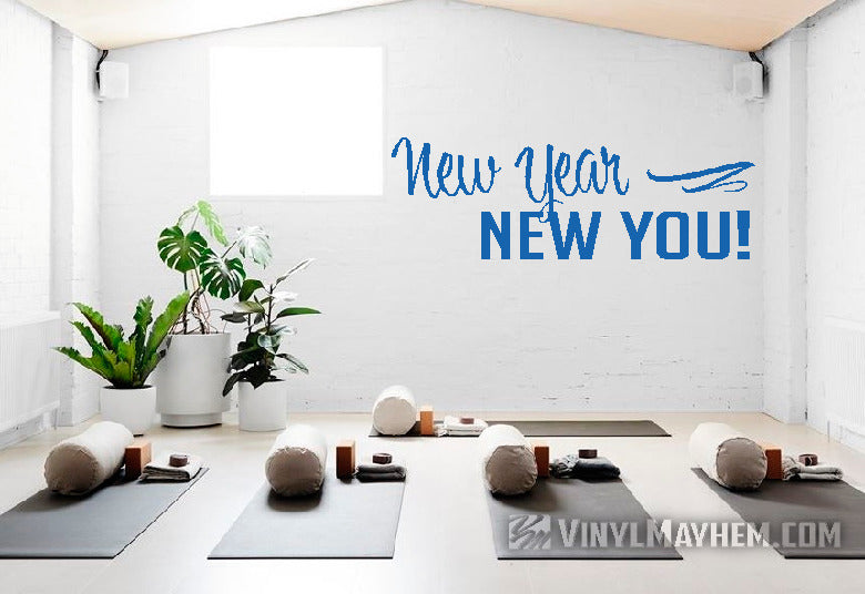 New Year New You vinyl sticker