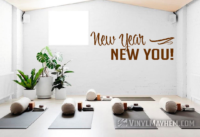 New Year New You vinyl sticker