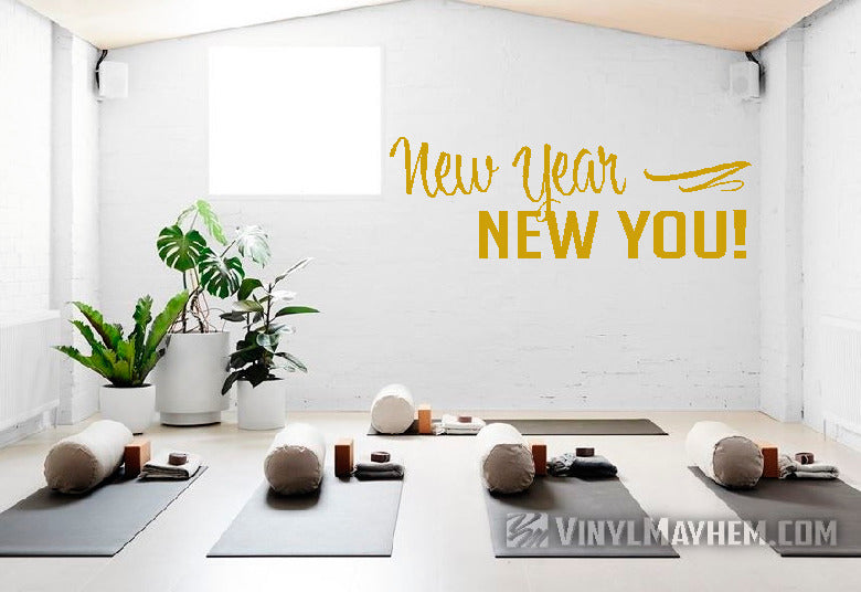 New Year New You vinyl sticker