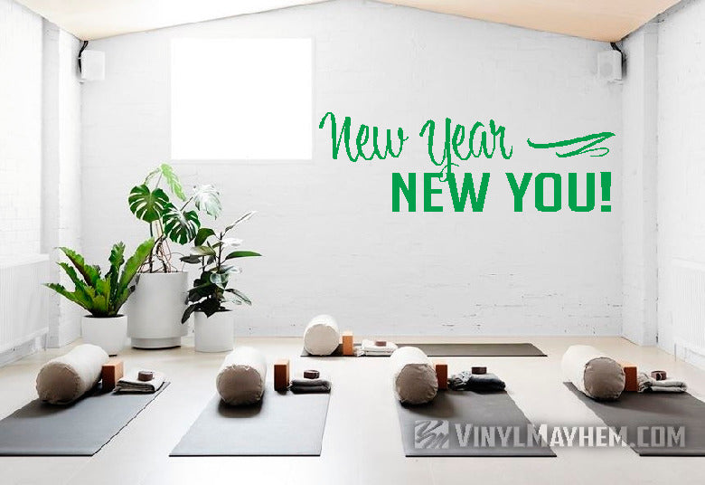 New Year New You vinyl sticker