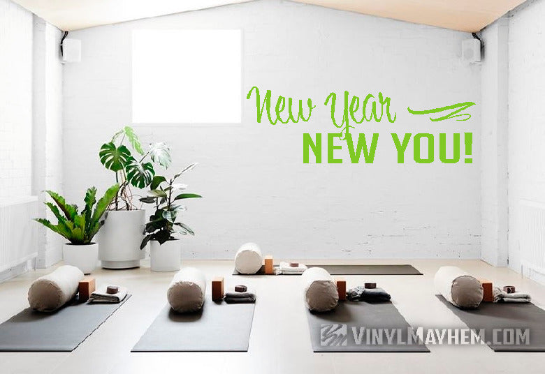 New Year New You vinyl sticker