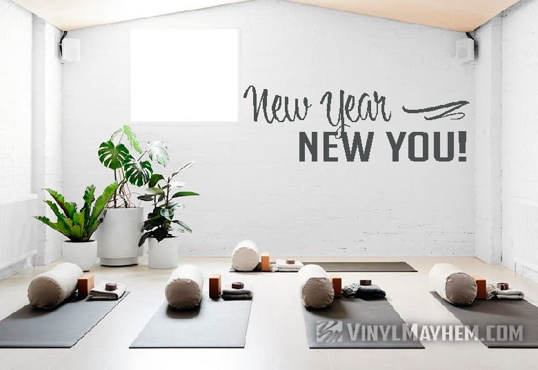 New Year New You vinyl sticker
