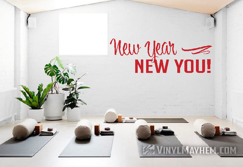 New Year New You vinyl sticker