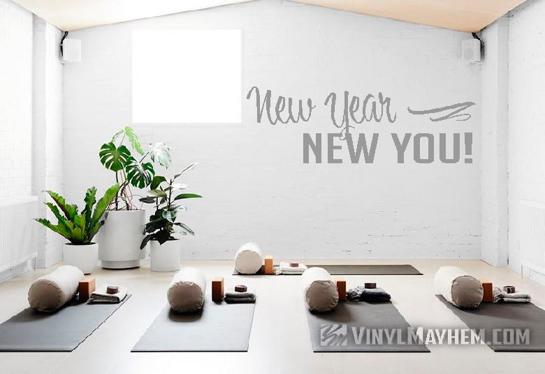 New Year New You vinyl sticker