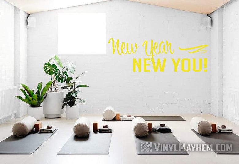 New Year New You vinyl sticker