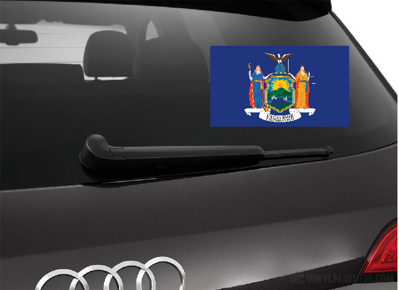 New York state flag sticker