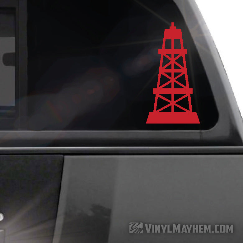 Oil Drilling Rig vinyl sticker