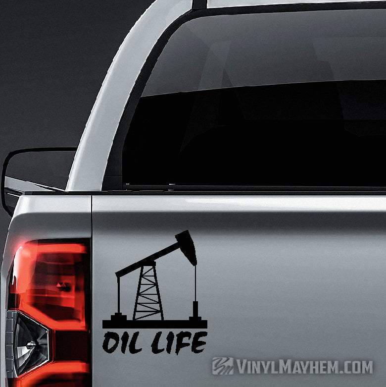 Oil Life vinyl sticker