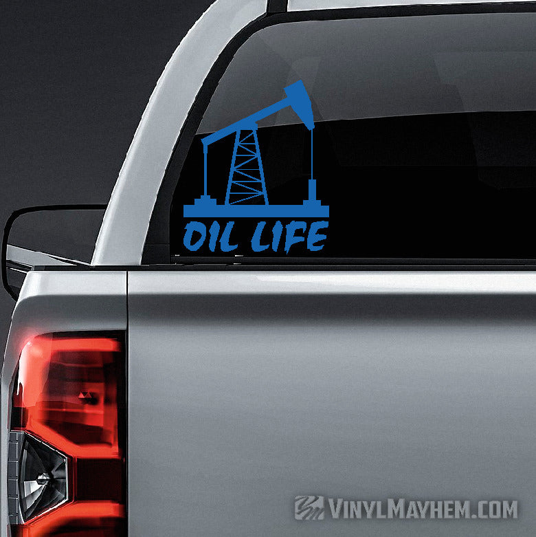 Oil Life vinyl sticker