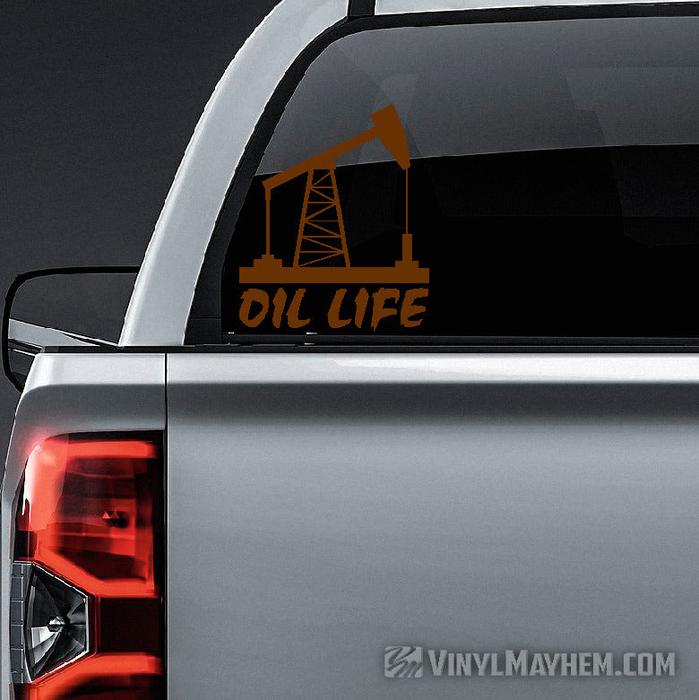 Oil Life vinyl sticker