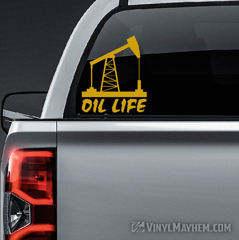 Oil Life vinyl sticker